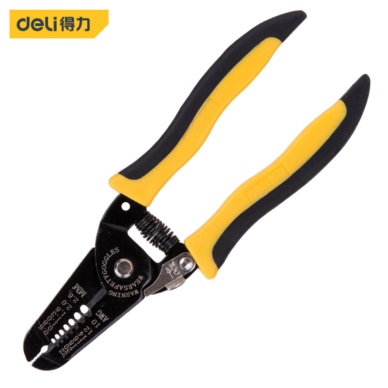 Deli Tools-Pelacables multifuncional, herramientas eléctricas, cortadoras de cables automáticas, engarzador de cables