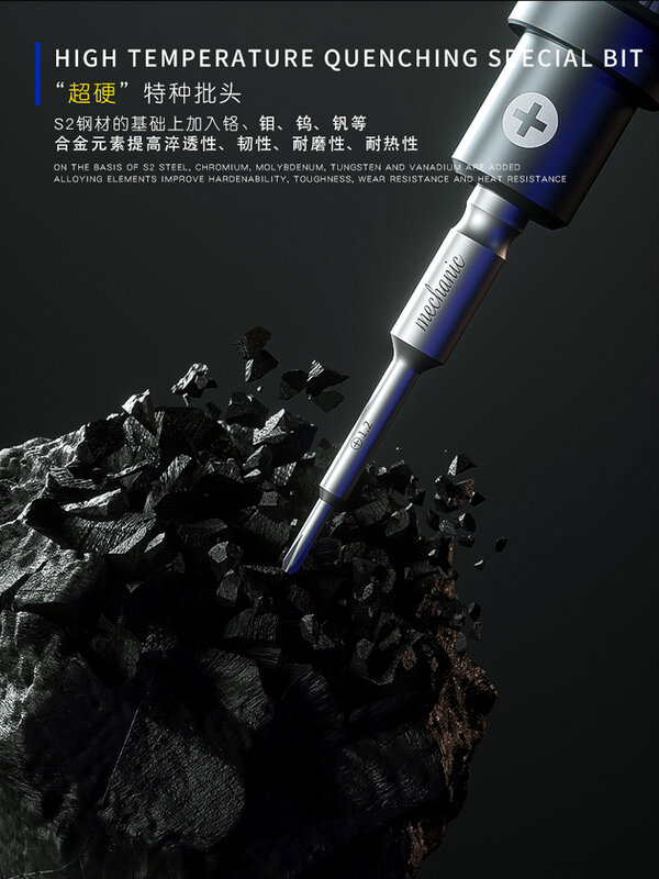 メカニック6 in1 ishell max高硬度精密ドライバープラムブロッサムクロスforAndroid for iPhone 7 8 9x11 12 13promax
