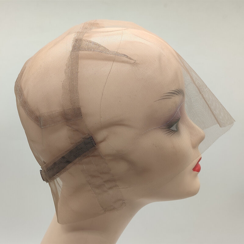 Peluca elástica transparente para mujer, gorro de encaje completo para ventilación, tamaño pequeño, sombrero completo, accesorios para peluca, herramienta