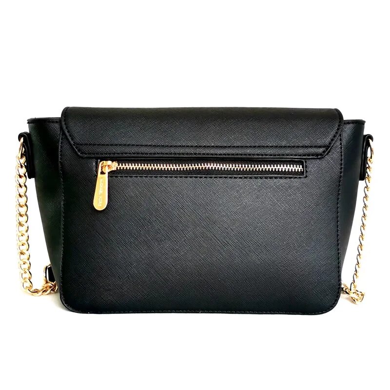 Luxury Brand Women Black Crossbody Bag 2022 Fashion Designer High Quality Classic Leather Lettering Shoulder Bag