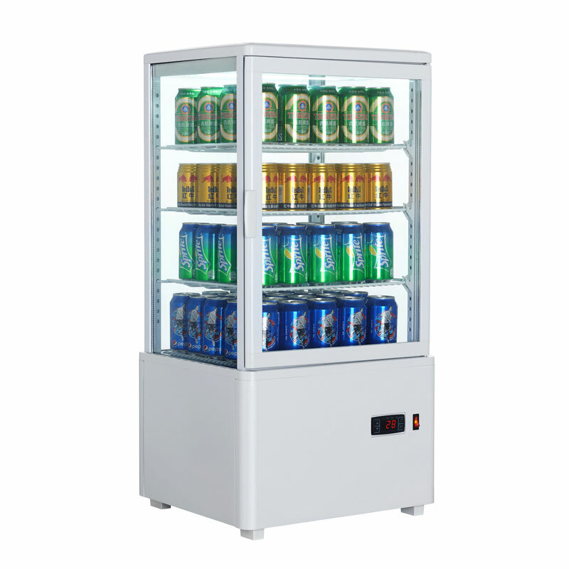 Vertical large-capacity glass door beverage freezer for commercial use XC-68L