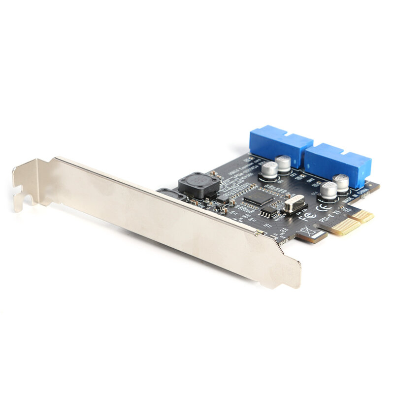 USB 3.0 PCI Express moduł rozszerzający z przodu PCI-E do 19/20 głowica pinowa Adapter przenośny zewnętrzny Adapter karty rozszerzeń