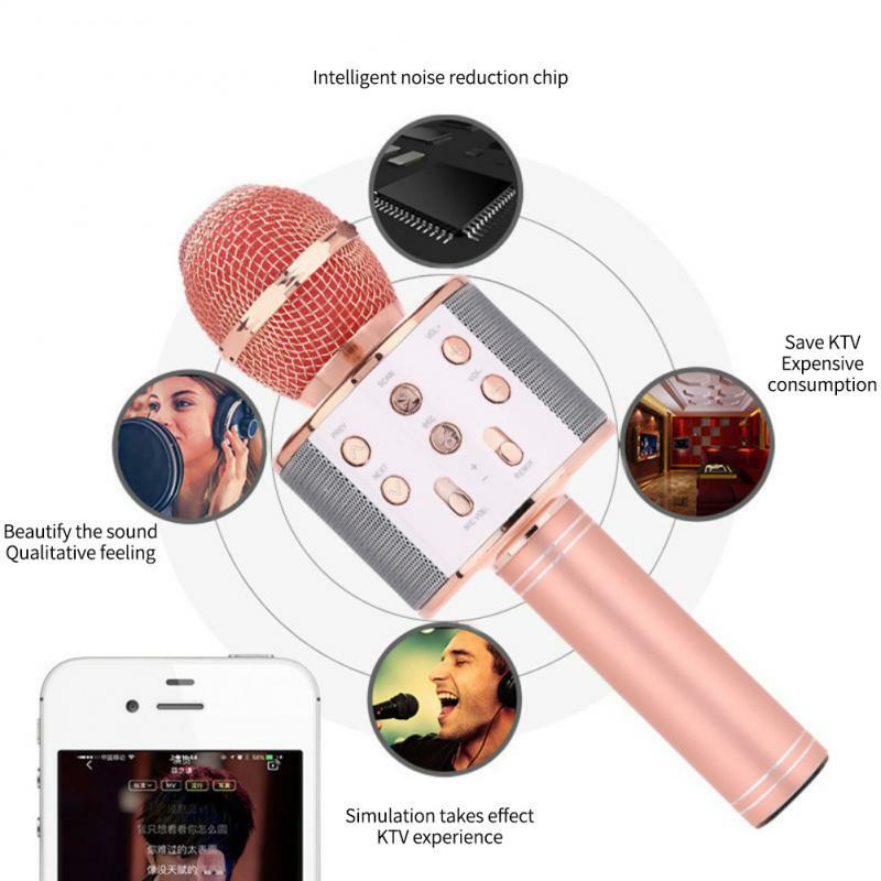 Micrófono portátil de mano PARA Karaoke, dispositivo de respuesta rápida con señal fuerte de 10m, compatible con Ktv, de 1 a 6 piezas