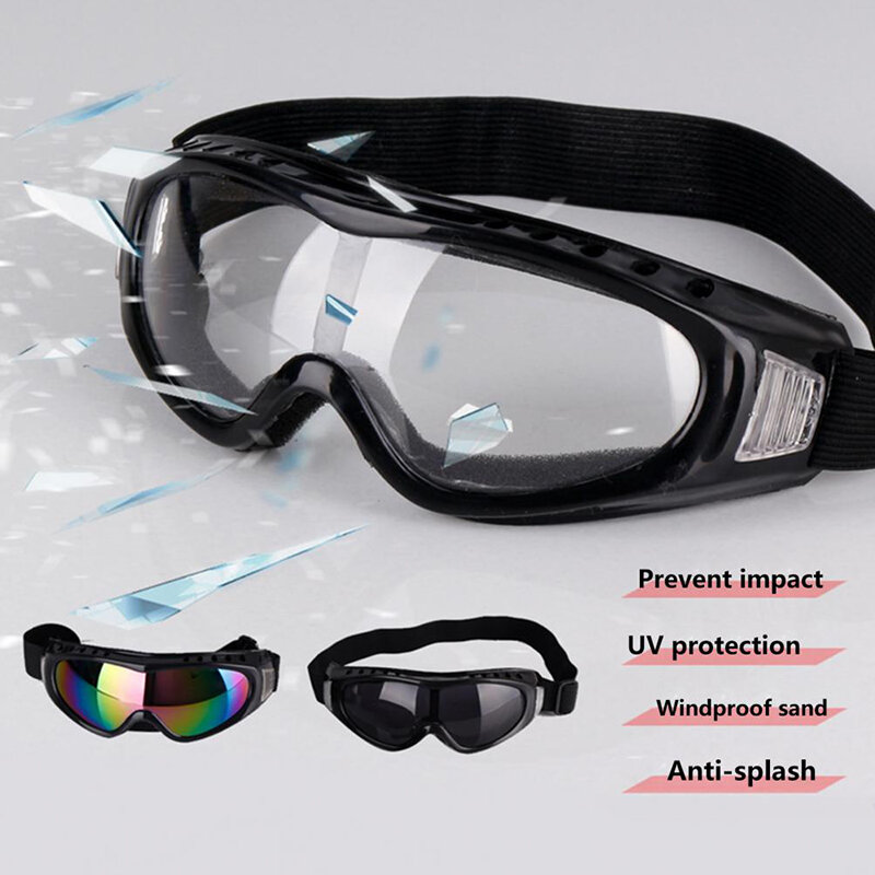 Gafas de esquí a prueba de viento para hombre y mujer, lentes negras para exteriores, deportes de doble capa, esquí, nieve, equipo de ciclismo