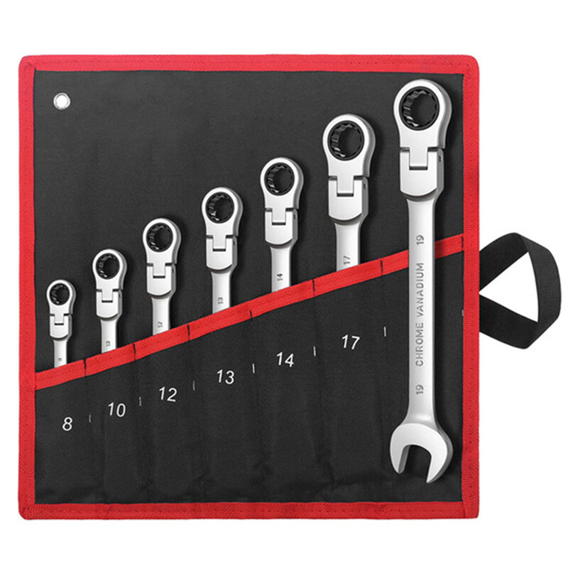 Набор трещоточных ключей с гибкой головкой метрический универсальный ключ гаечные ключи ручные инструменты для автомобиля комбинация мех...