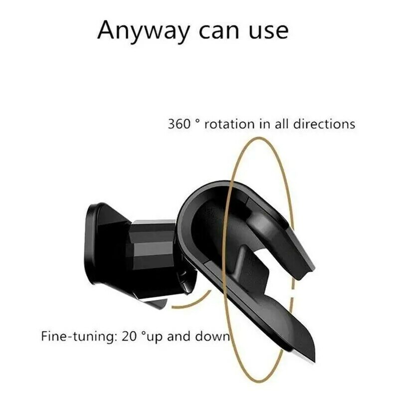 Gravity Car Phone Holder Rotatable Non-slip Self-adhesive Tape Car Navigation Bracket Bearing Smartphone Stand for Vehicle Clamp