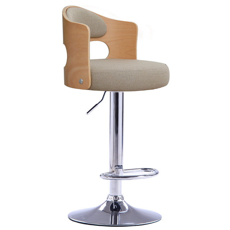 Новый европейский барный стул, барные стулья из массива дерева, домашний Ретро высокий стул с подъемом спины, ротационный высокий стул, кассира, барный стул