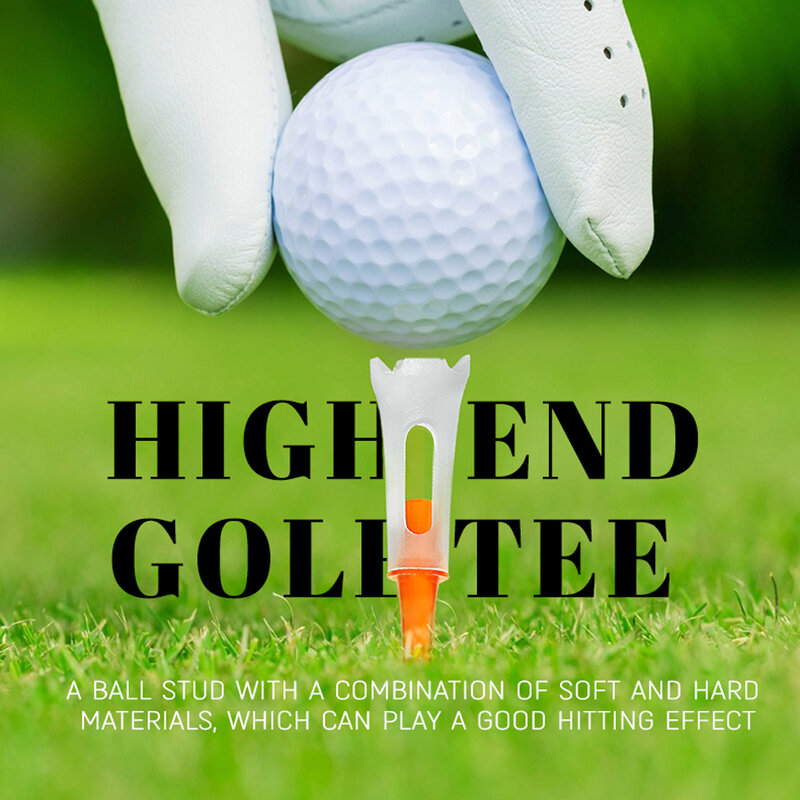 30 pçs plástico tees de golfe novo flextop tees flexível 83mm luvas de golfe cores misturadas reduzido fricção & lateral rotação durabilidade