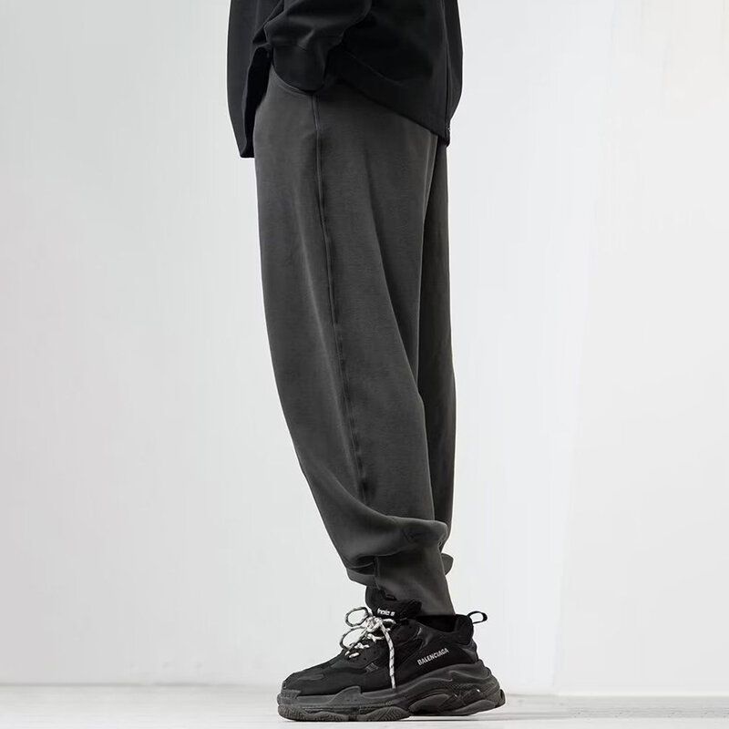 الأمريكية نمط جديد شارع العليا السراويل الرجال الهيب هوب فضفاض Sweatpants تصميم الشعور المتخصصة بلون الحريم السراويل وزرة غير رسمية