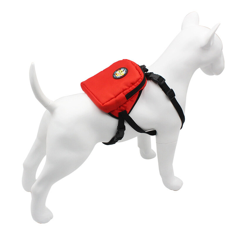 Harnais Portable pour chiot, sacs arrière pour petits et moyens chiens, ensemble de laisses pour animaux de compagnie avec grand espace de rangement, sacs à dos accessoires
