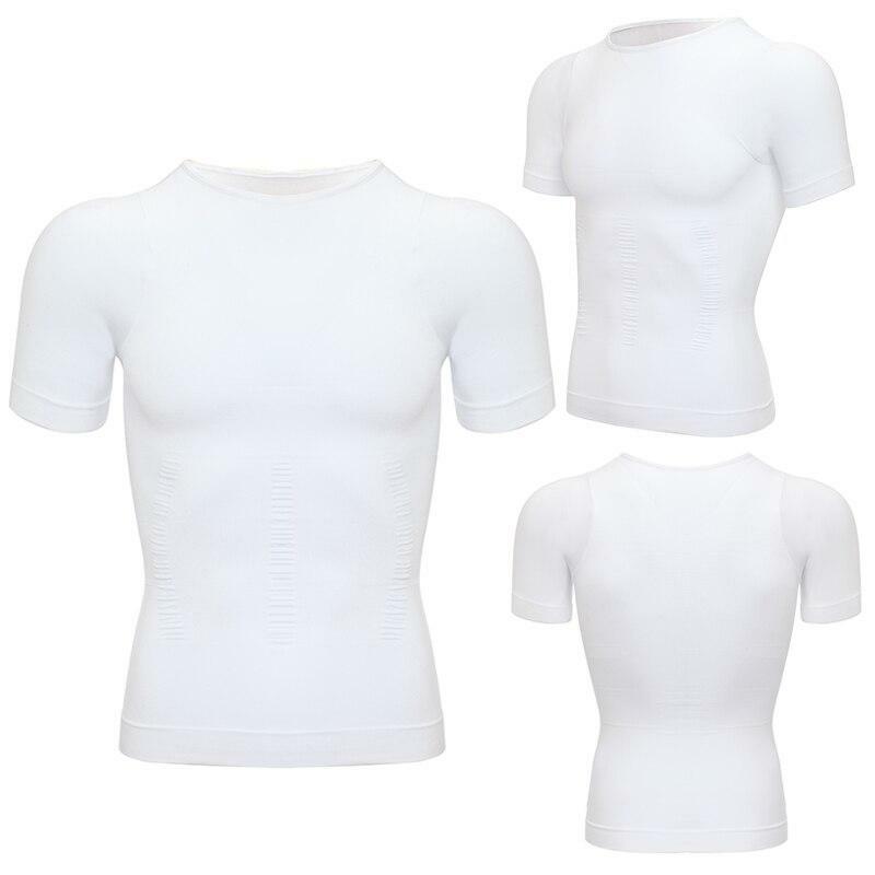 Camiseta de compresión para hombre, camiseta sin mangas, chaleco de entrenamiento Abs, Abdomen, moldeador de cuerpo delgado, ropa moldeadora ajustada