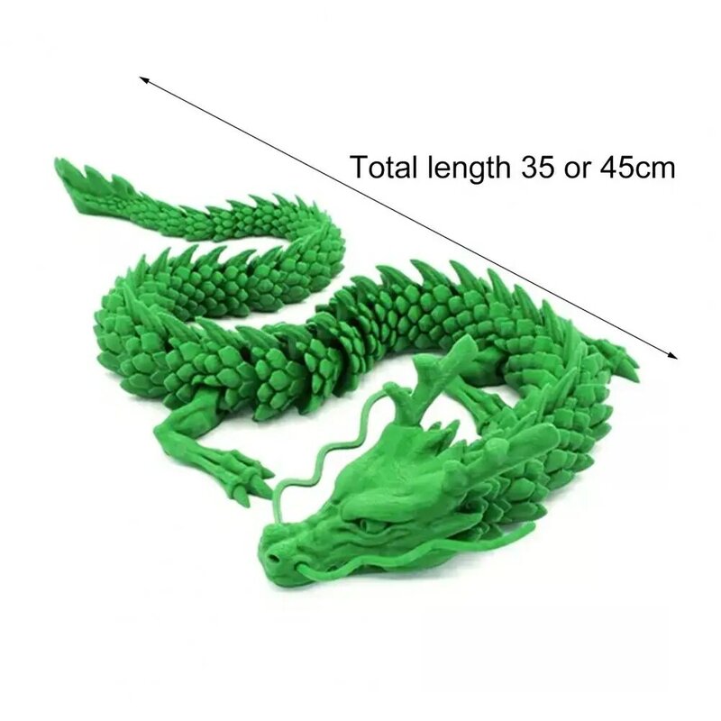 Figurine articulée en PLA, impression 3D, artisanat, créatif, en forme de Dragon, pour l'intérieur
