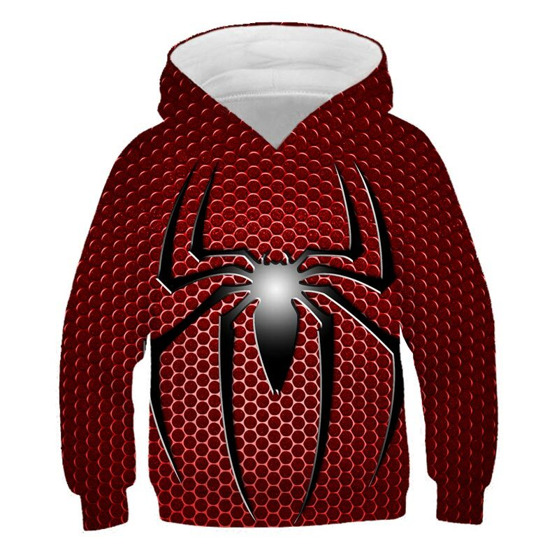 Marvel Spiderman chłopcy ubrania 1-14 lat 2023 dzieci kostium urocze kreskówki Avengers dziecko Top maluch chłopiec bluza z kapturem 2022