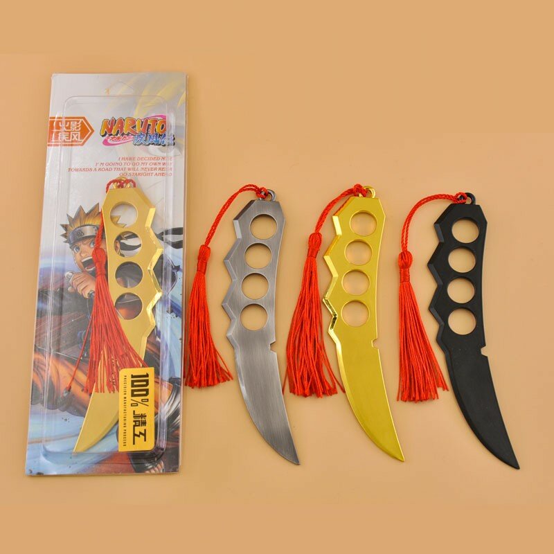 Anime Naruto Wapen Model Shuriken Royal Japanse Katana Zwaarden Samurai Spade Vere Real Steel Wapen Sleutelhangers Kinderen Speelgoed Voor Jongen