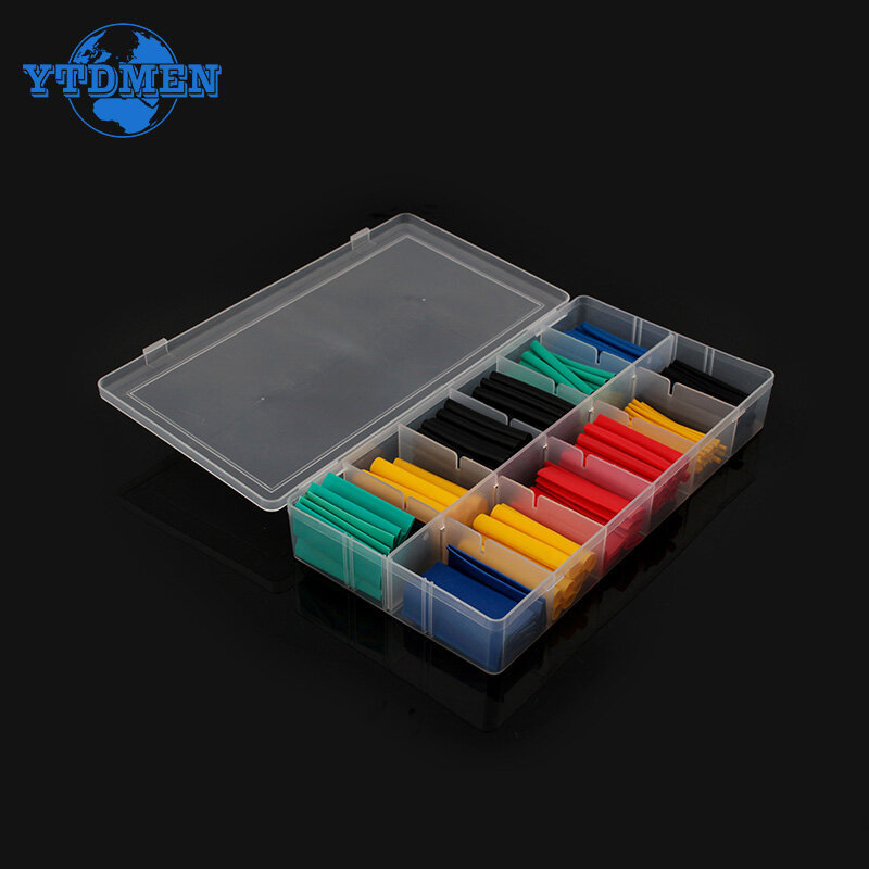 280pcs Thermoresistant tube Shrink tubing Kit, Insulation Polyolefin Wire Cable Tubing 2:1 Heat Shrink wrapping Assorted box