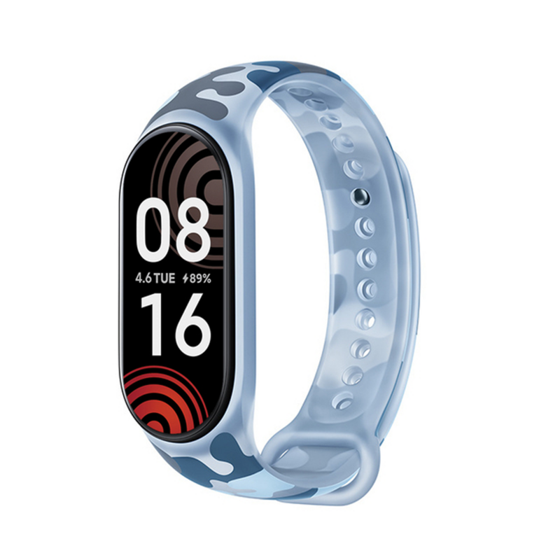 Силиконовый ремешок для Mi Band 7 6, аксессуары для ремешка, спортивный Камуфляжный браслет, pulsera correa для Xiaomi mi Band 5 4 3, браслет