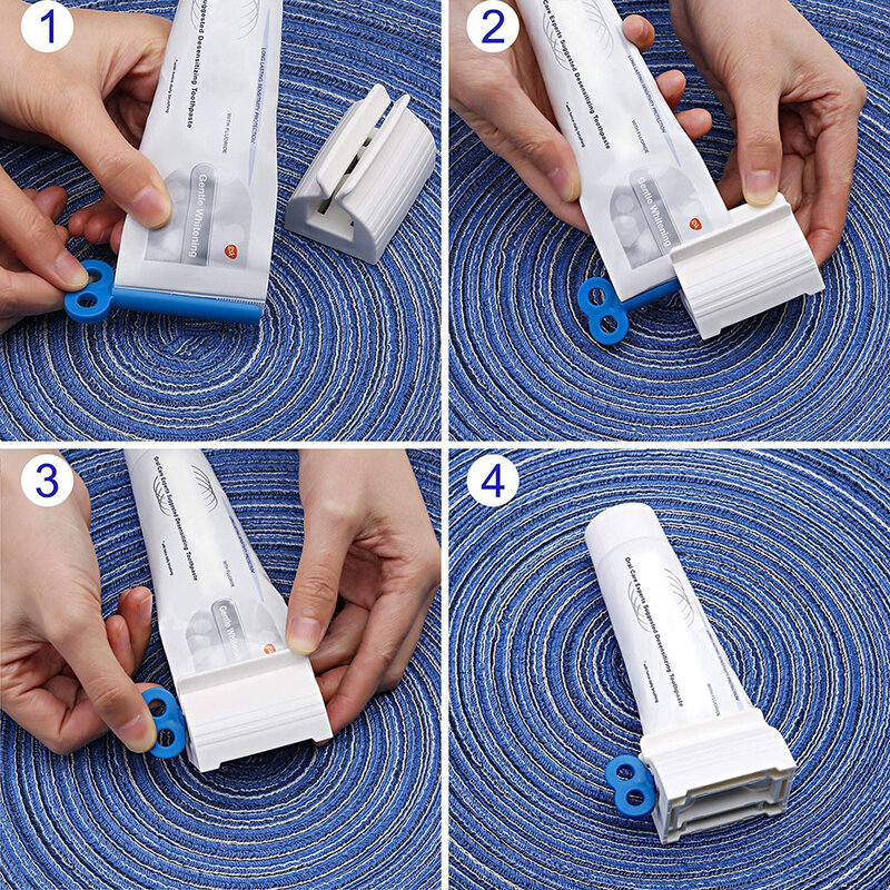 Rolling Tandpasta Apparaat Buis Dispenser Houder Plastic Gezichtsreiniger Knijper Pers Voor Badkamer Accessoires