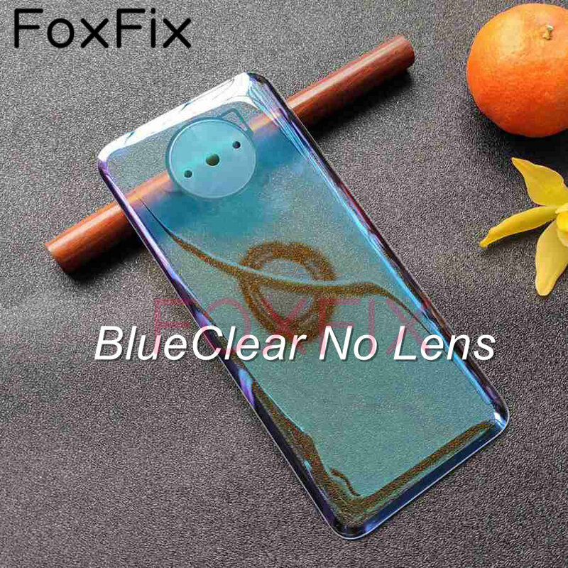 Transparent Klar Glas Abdeckung Für Xiaomi POCO F2 Pro Zurück Batterie Abdeckung Hinten Gehäuse Tür Panel Ersatz + Adhesive Aufkleber