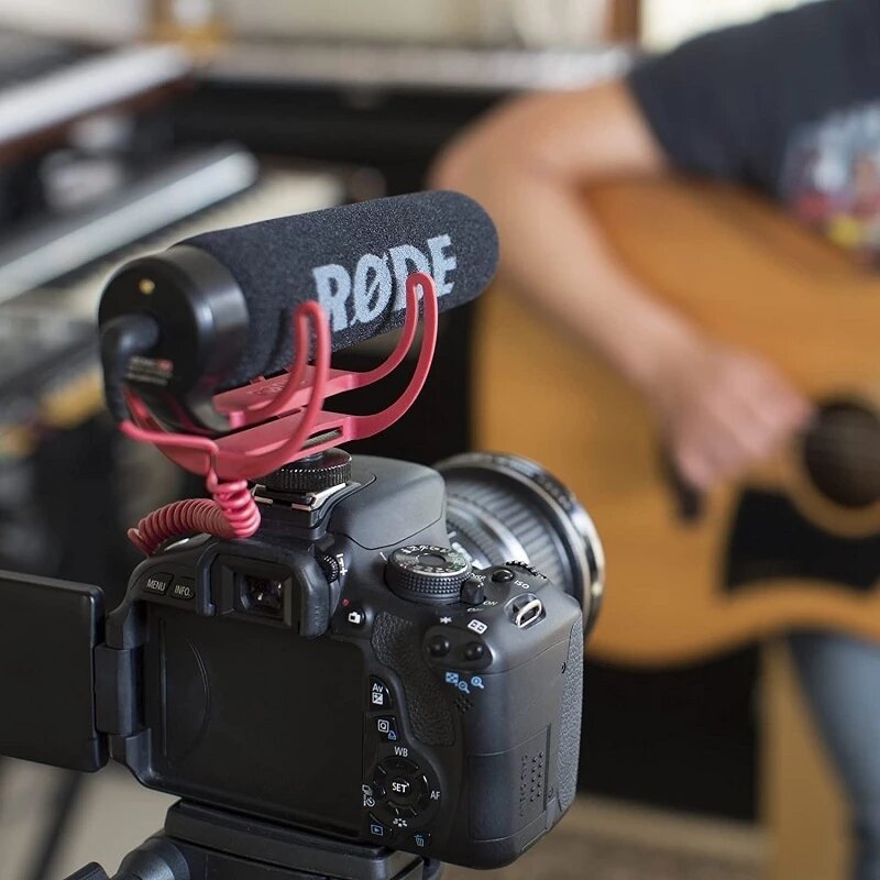 Rode VideoMic Go-Micrófono de entrevista Rycote Lyre para cámara Canon, Nikon, Sony, DSLR, teléfono móvil