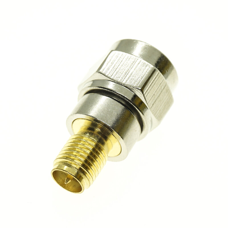 F To SMA Connector Socket F Male Jack to RP SMA Female Plug F - RP SMA Gold Plated Brass Straight Coaxial RF Adapters