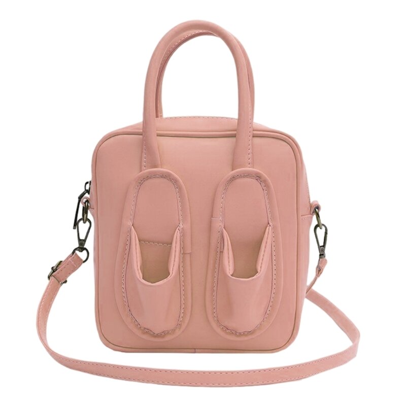 M6CC Slippers Shoulder Bag for Women PU Crossbody Bag Female Handbag Messenger Bag Small Satchel Bag Lady Shopping Dating Bag