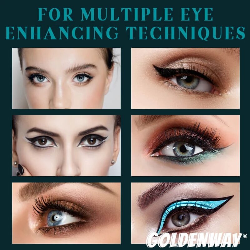 1 Set Eyeliner Guide Tools Eye Makeup Styling Drawing Guide Gel Reusable Eyebrows Eye Shadow Brush Eyeliner Makeup Tool Dropship