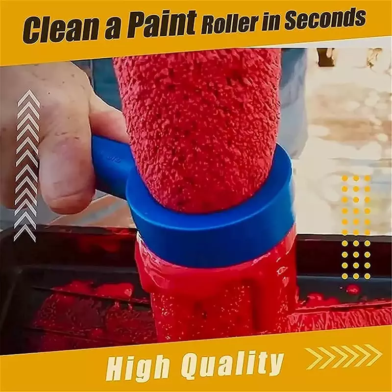 NEW2022 1PC Upgraded Paint Roller Cleaner Super Easy Clean Tools Paint Roller Saver Spinner Brush Cleaner for Cleaning Sleeve
