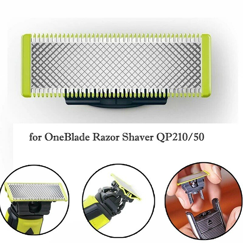1/2/4 Pack OneBlade Head Blade QP210/80 QP220 QP230 QP2520 QP2630 QP6520 per Philips sostituzione Oneblade Razor Blade