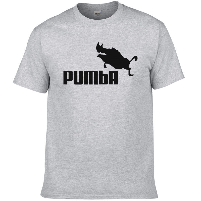 Pumba-Camiseta divertida con estampado 3D para hombre, camiseta informal de manga corta, ropa de verano