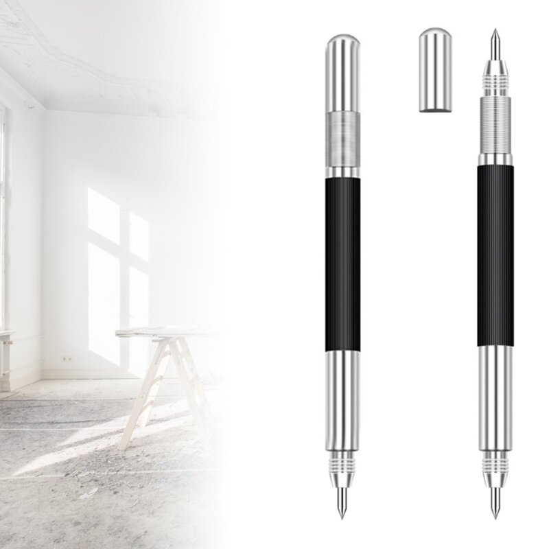 2/3/4Pieces Tungsten Steel Tip Double-Headed Scriber Pen Marking Engraving Tools Glass Ceramic Marker Scriber Pen Drop Shipping