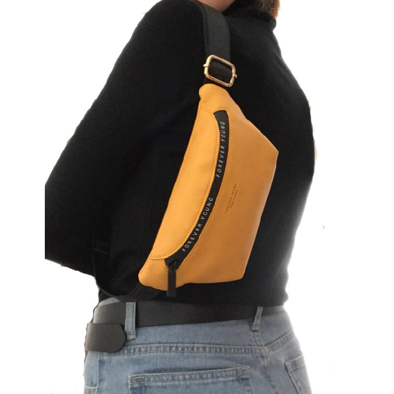 YIZHONG Leather Luxury Brand Fanny Pack for Women Unisex Large Capacity Waist Bag Travel Belt Bags Multifunction Chest Bag Sac