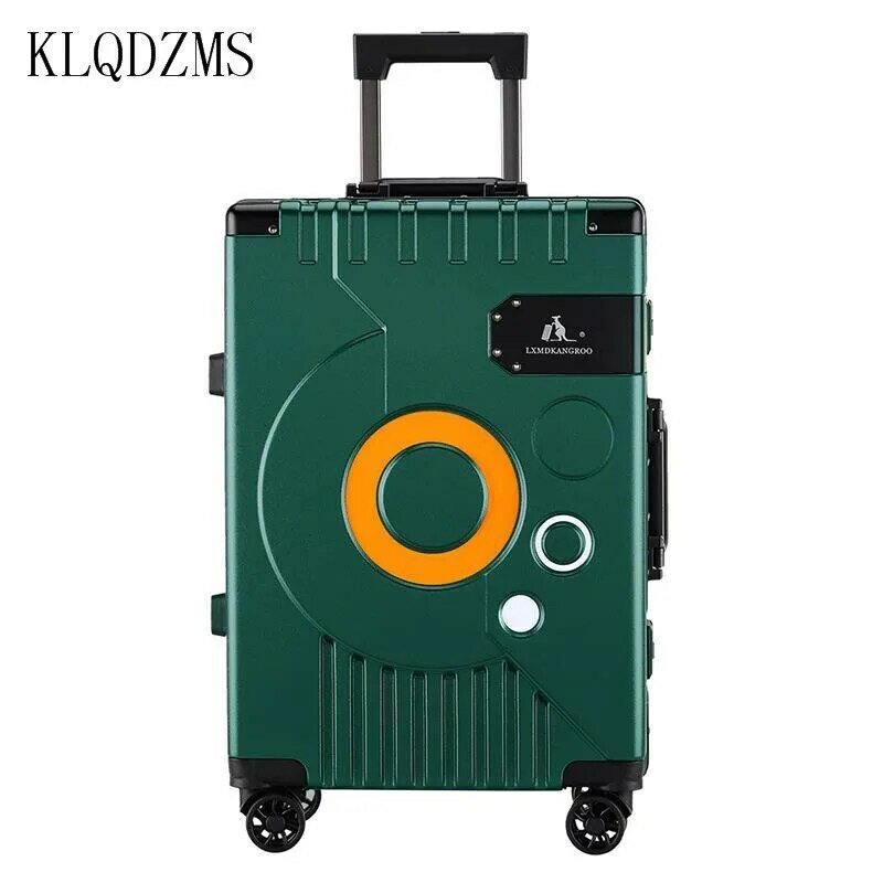 Klqdzms ersonalizedユニバーサル輪トロリーケース多機能と便利な収納男性とキャリー手荷物