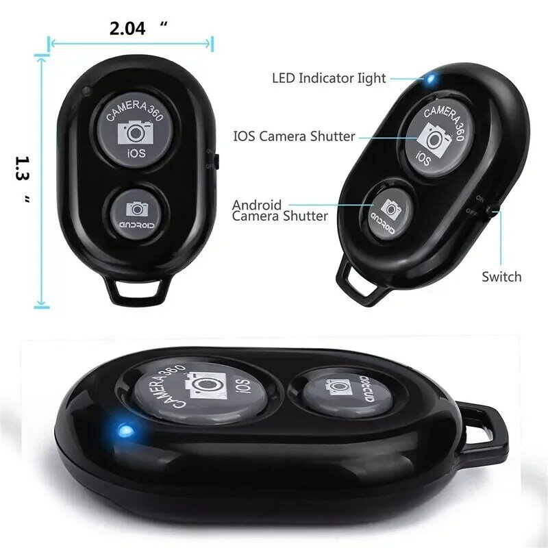셀카용 셔터 릴리즈 버튼, 카메라 컨트롤러 어댑터, 사진 제어, 블루투스, 원격 버튼, 셀카 액세서리