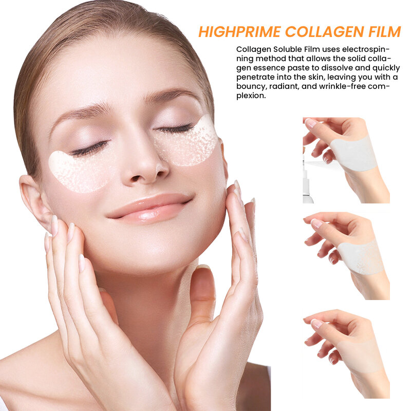 1pair Collagen Water Soluble Eye Mask Anti Aging Wrinkles Remove Dark Circles Nourish Mask Korean Moisturizing Eye Film