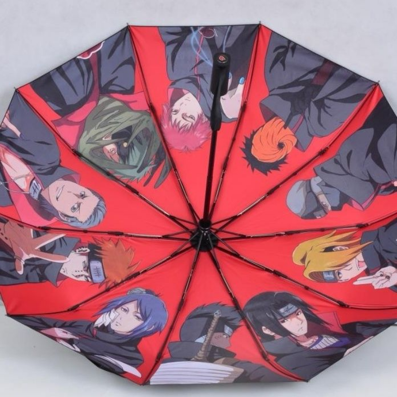 Naruto Automatisch Open En Dicht Zonnebrandcrème Zonnescherm Sunny Paraplu Gift Uv-bescherming Mannen En Vrouwen Dezelfde Stijl Groothandel