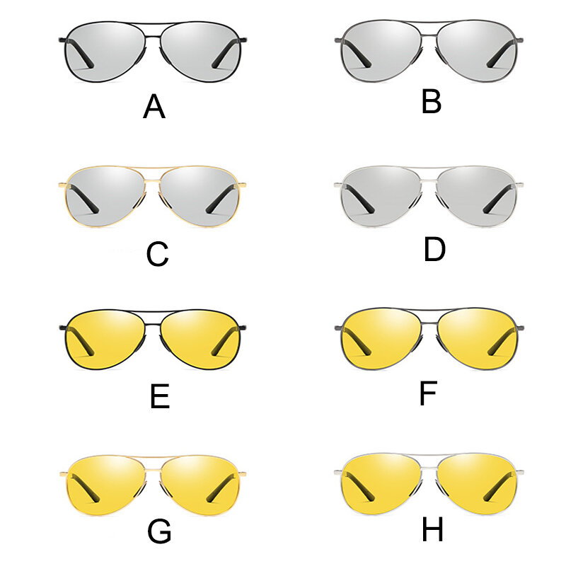 2021 moda masculina polarizada visão noturna óculos de sol redondos baratos óculos de condução