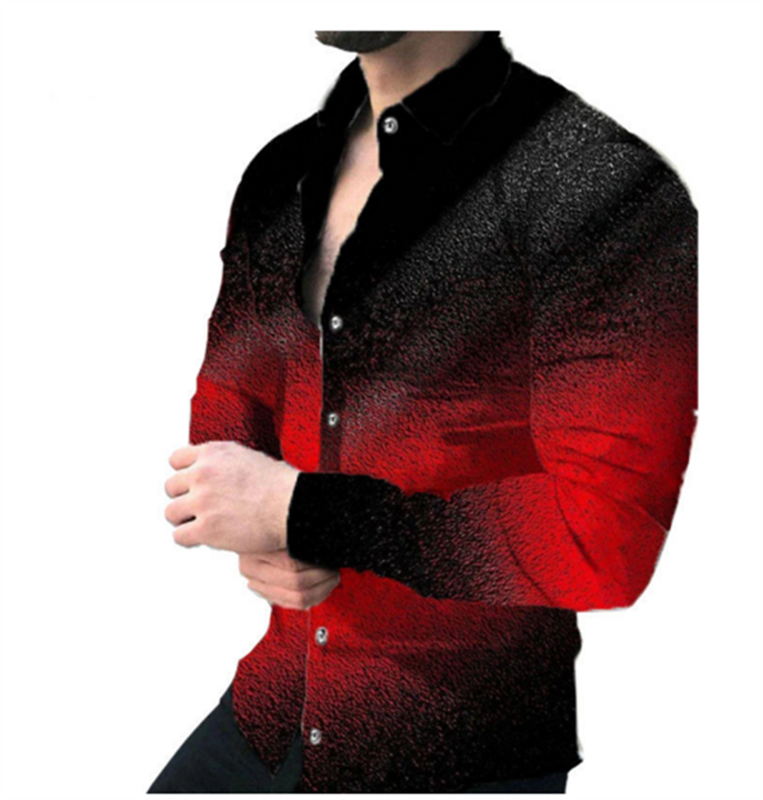Camicia a maniche lunghe camicia giacca, autunno primavera Street abbigliamento camicia installata nel mezzo