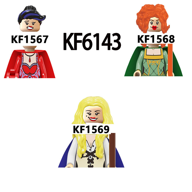 Bloques de construcción KF1734 KF1735 para niños, figuras creativas de juego de terror de amapola, juguetes educativos, regalos