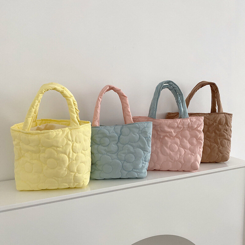 Bentoy Milkjoy – sacs à main en coton pour femmes, Mini sac à bandoulière, fourre-tout à fleurs en toile, ouvert, petit sac de rangement