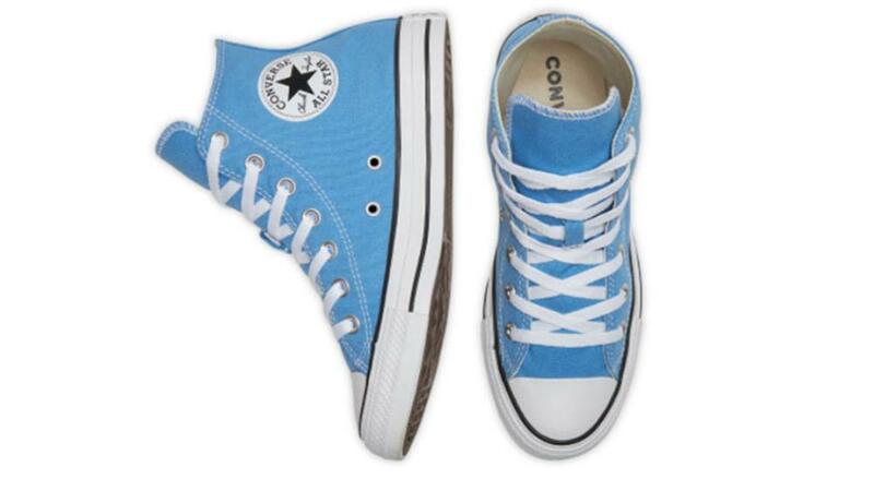 Converse – Chuck Taylor All Star authentique, baskets de skateboard unisexes, chaussures en toile bleues à la mode