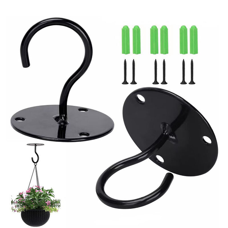 Ceiling Hooks for Hanging Plants Wall Mount Outdoor for Chimes Lifting Hook Metal Hooks Garden Flower Pots Lanterns Plants
