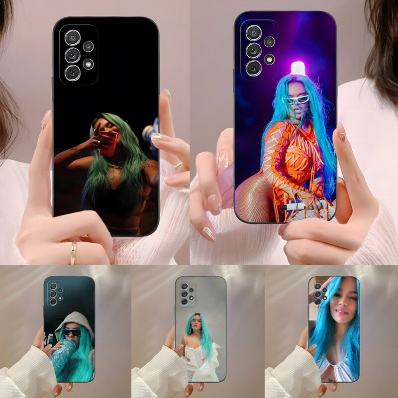 KAROL G Famous Singer Phone Case For Samsung Galaxy S20 S22 S21 S9 S30 S10 S8 S7 S6 Pro Plus Edge Ultra Fe Shockproof Shell