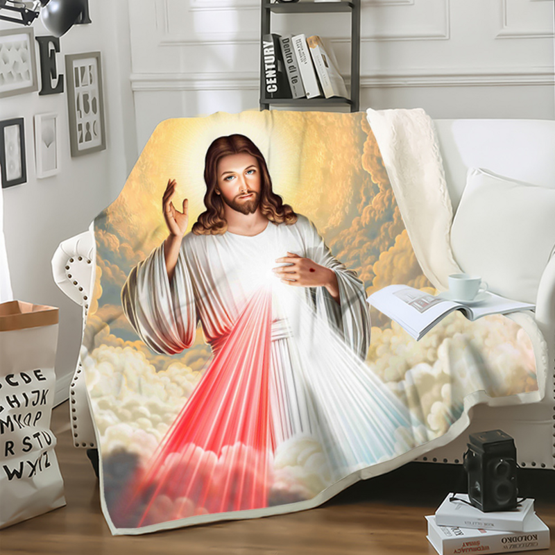 CLOOCL Fashion Blanket Easter Christian Catholic Jesus Print Sofa Travel Throw Blankets Teens Bedding Plush Quilt Drop Shipping