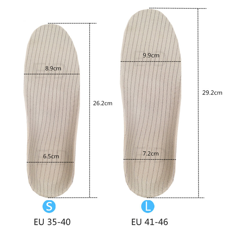 PVC Orthopedic Insoles Orthotics Flat Foot Health Sole Pad for Shoes Insert Arch Support Pad for Plantar Fasciitis Feet Care