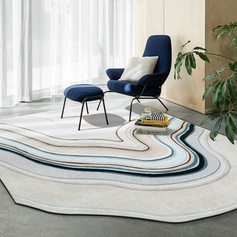 Speziell geformter Teppich für Wohnzimmer verdickte Kaschmir Teppiche Teppich für Schlafzimmer großflächige Eingangstür matte Flur Teppiche Matte