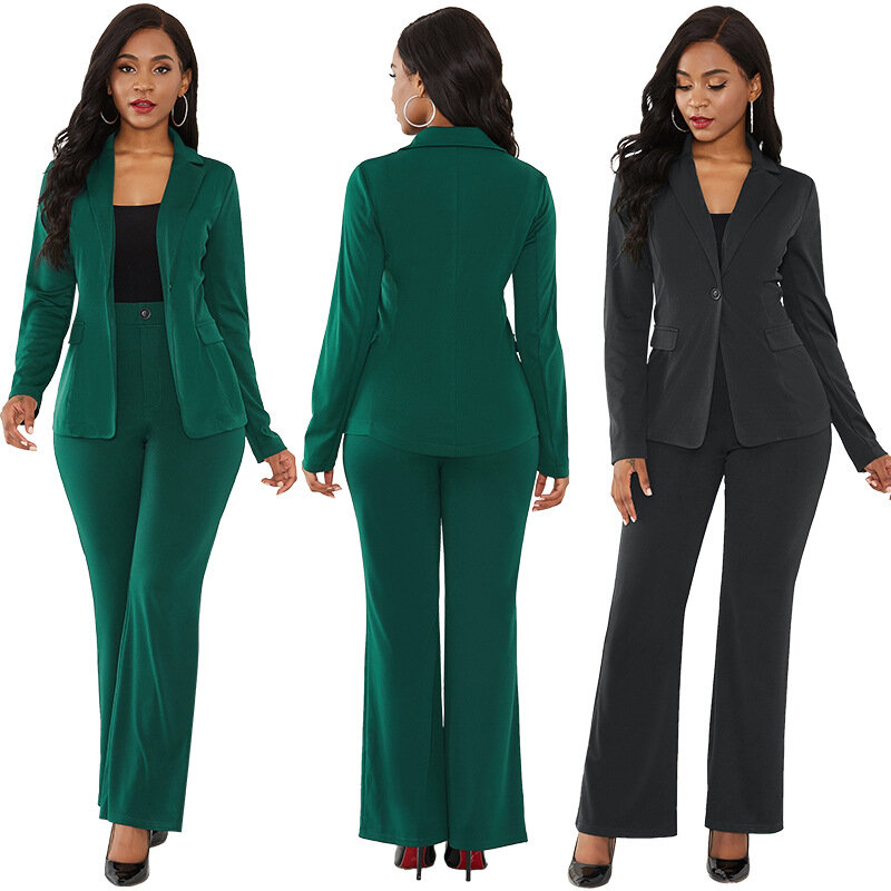 2022 autumn/winter new women's women's sexy two-piece suits in Europe and America are hot woman suit
