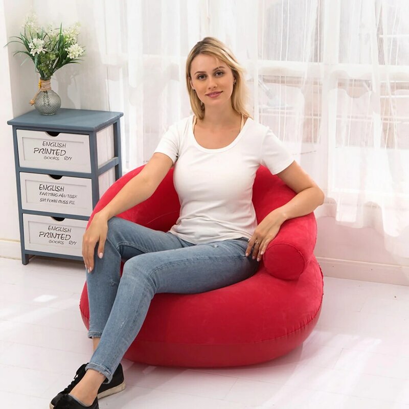 Hause Dekoration Sitzsack Stuhl Waschbar Liege Liege Wohnzimmer Aufblasbare Faul Sofa Klapp Couch Komfortable Outdoor