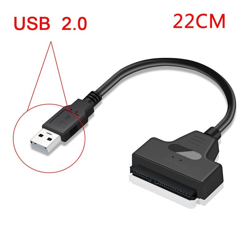 USB SATA 3Sata To USB 3.0 Adapter UP To 6 Gbps Support 2.5Inch External SSD HDD Hard Drive 22 Pin Sata III A25