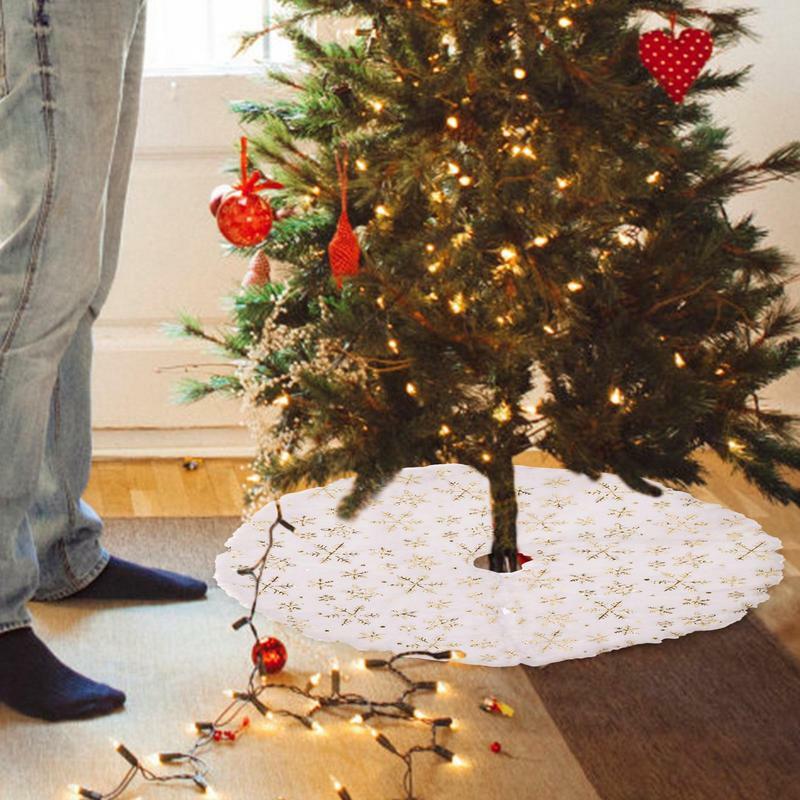 38 سنتيمتر شجرة عيد الميلاد الأبيض تنورة أفخم فو سجاد من الفراء عيد الميلاد الكلمة حصيرة الحلي الزفاف عيد ميلاد السنة الجديدة عيد الميلاد شجرة تزيين