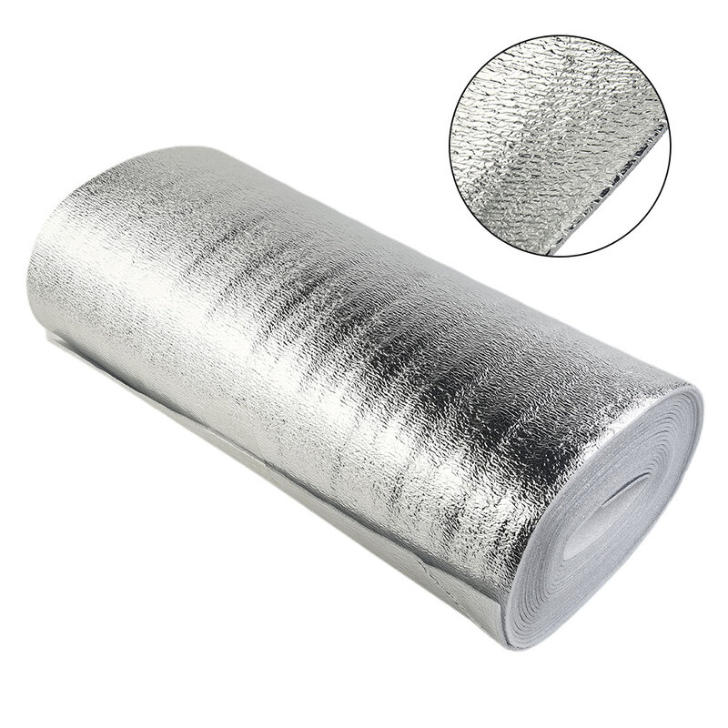 Pellicola riflettente per radiatore da 5/10m pellicola isolante per riscaldamento in foglio di alluminio pellicola isolante per decorazioni per la casa pellicola termica a riflessione argento